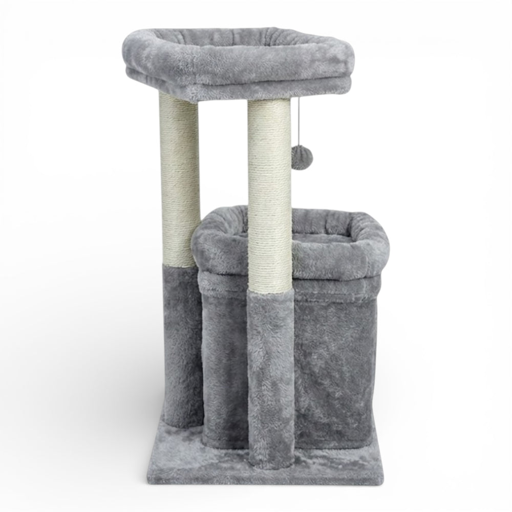 Arbre à chat compact avec niche (2)