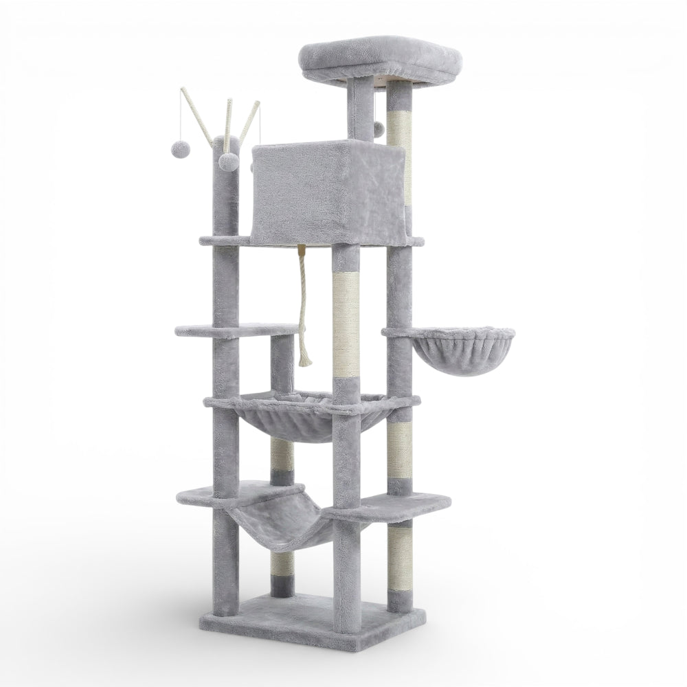 Grand arbre à chat double niche et double hamac (2)