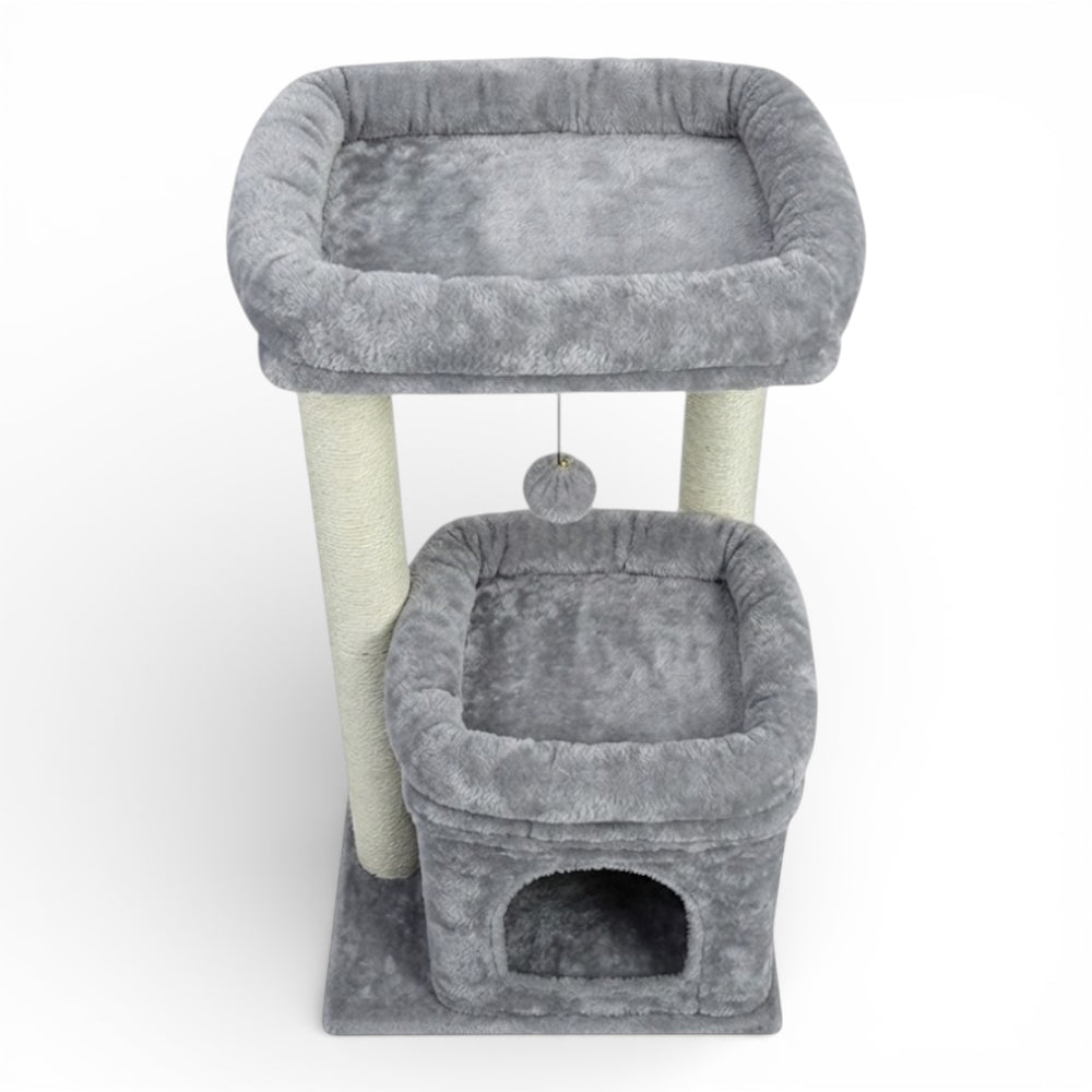 Arbre à chat compact avec niche (2)