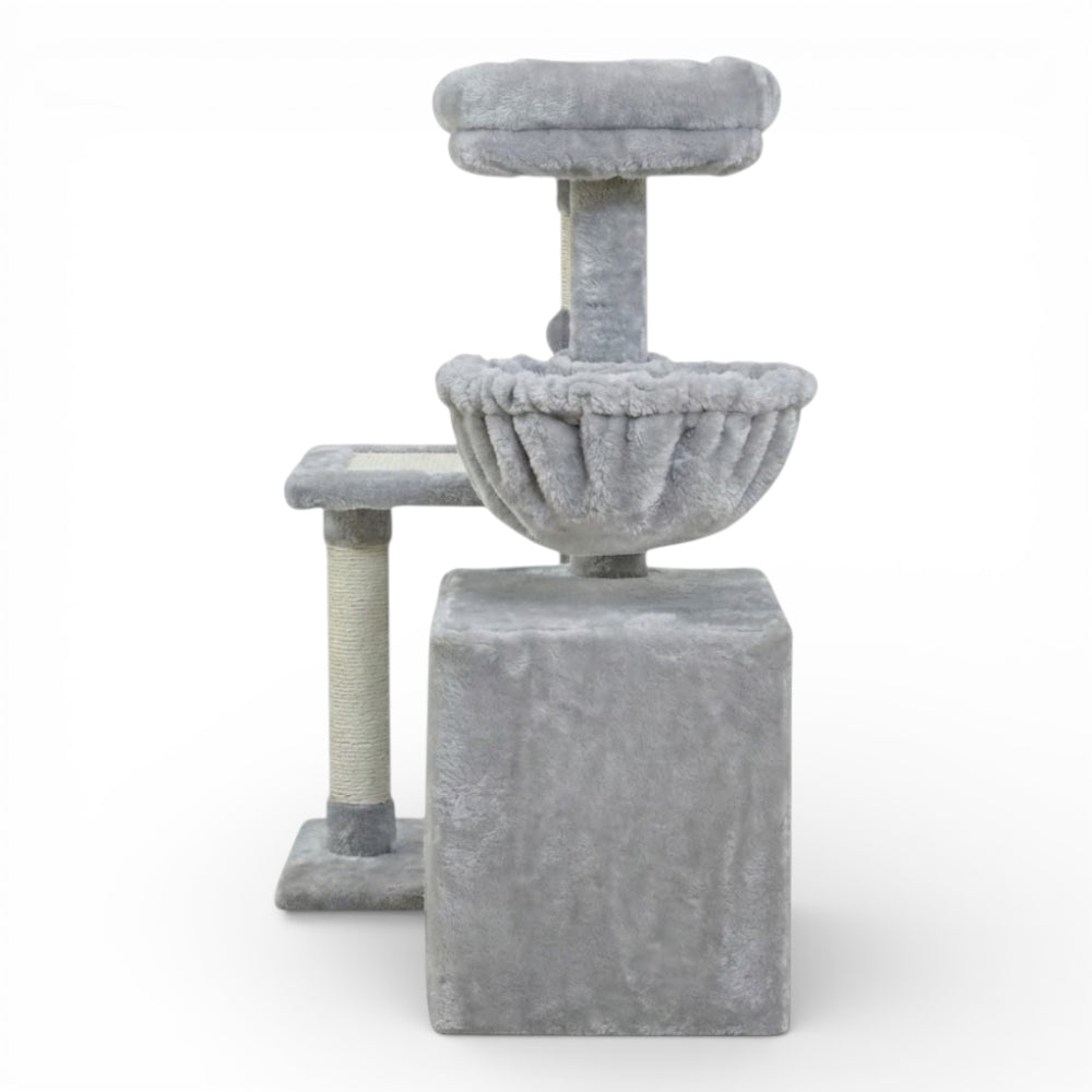 Arbre à chat avec niche et hamac (1)