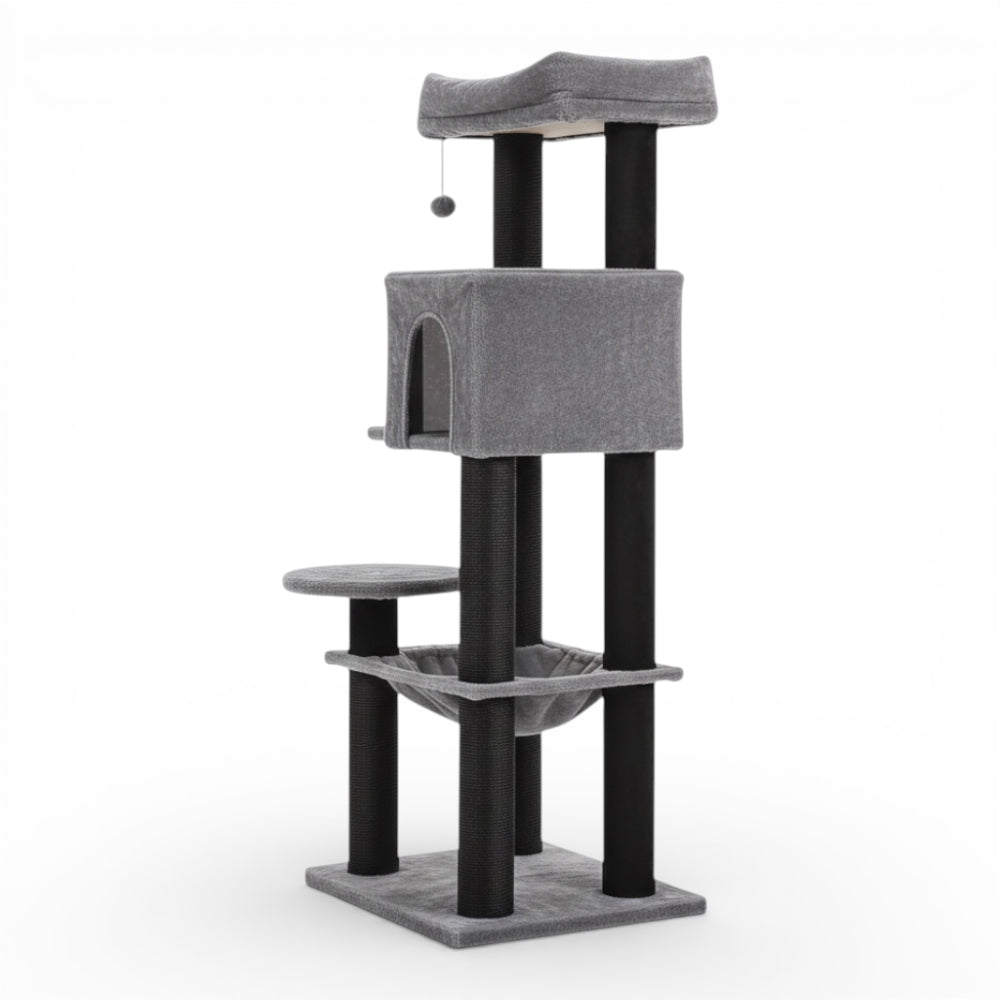 Arbre à chat multi-niveaux double niche (2)