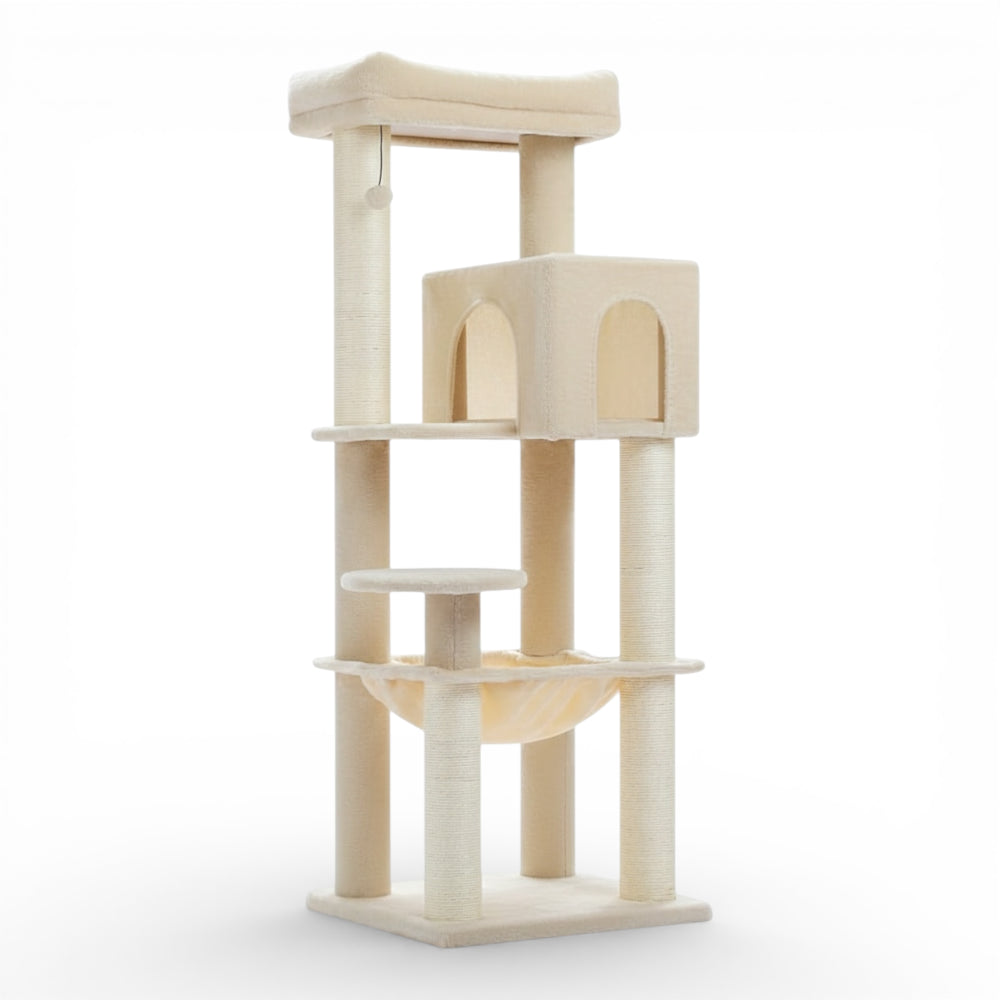 Arbre à chat multi-niveaux double niche (2)