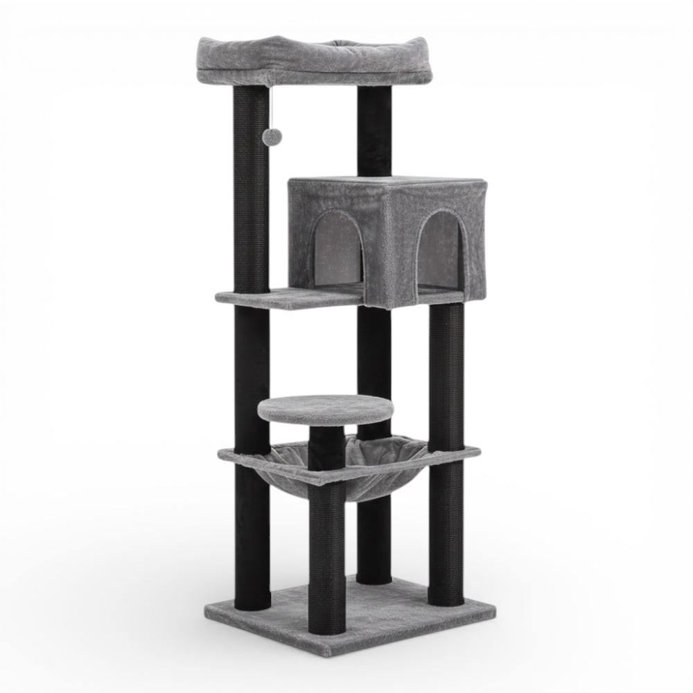Arbre à chat multi-niveaux double niche (2)