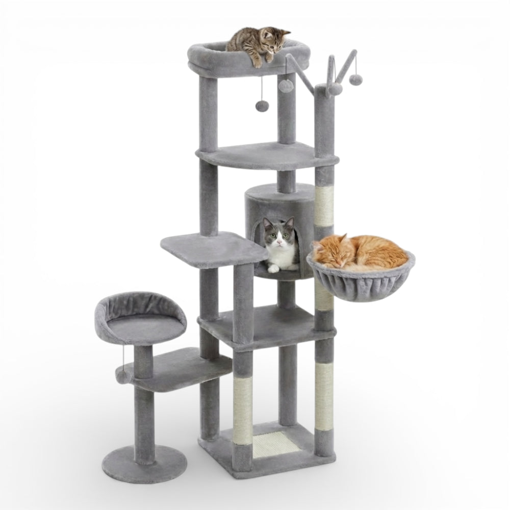 Arbre à chat avec hamac et module satellite (3)