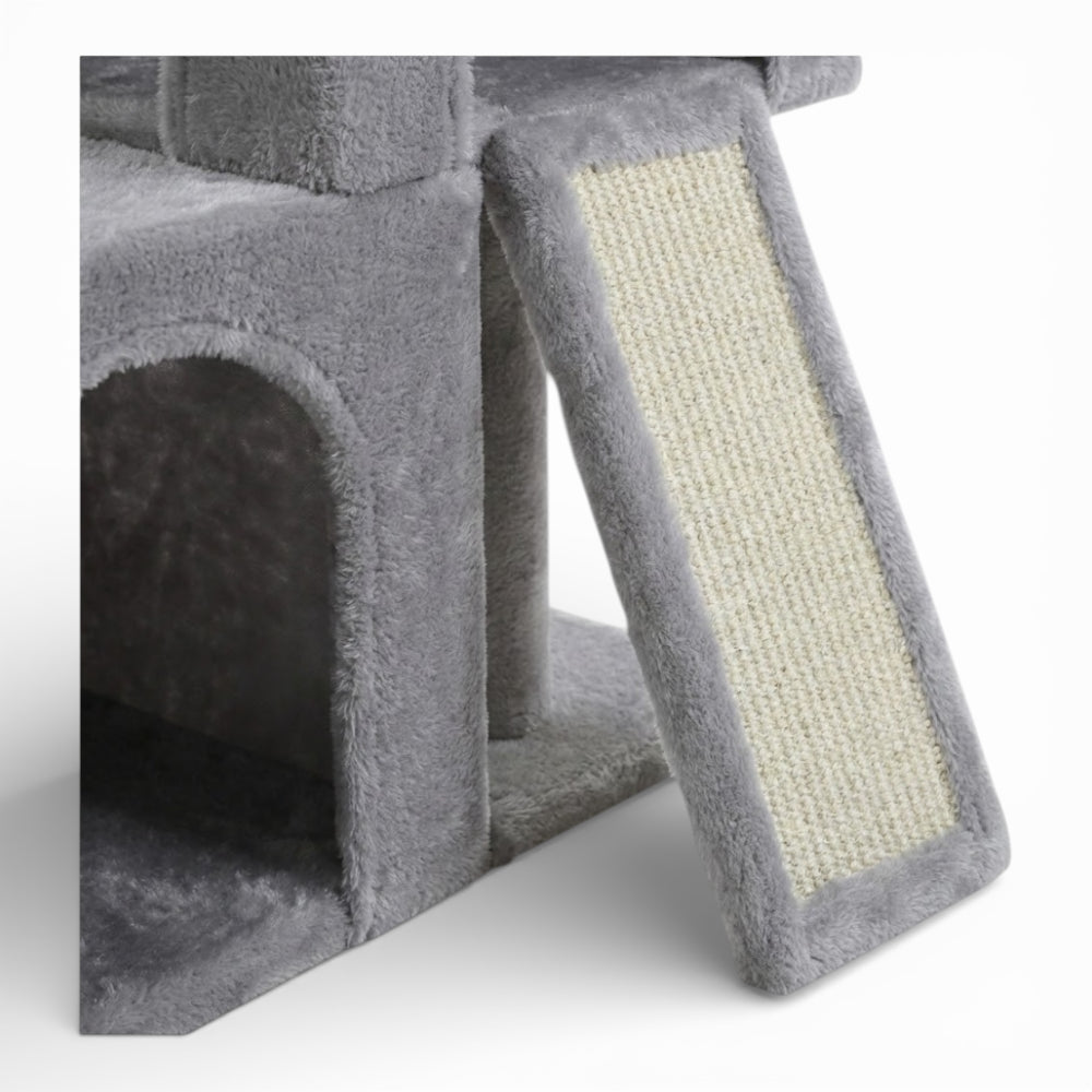 Arbre à chat avec niche, hamac et rampe (4)