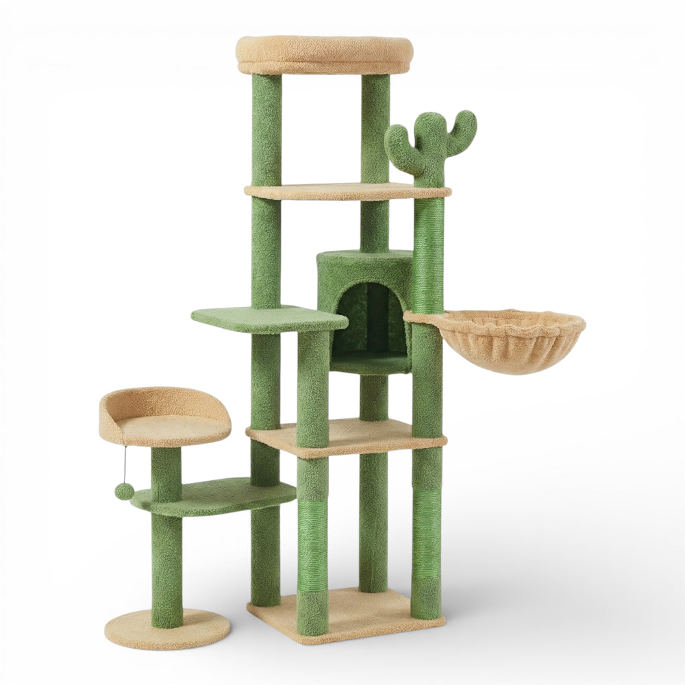 Arbre à chat avec hamac et module satellite (3)