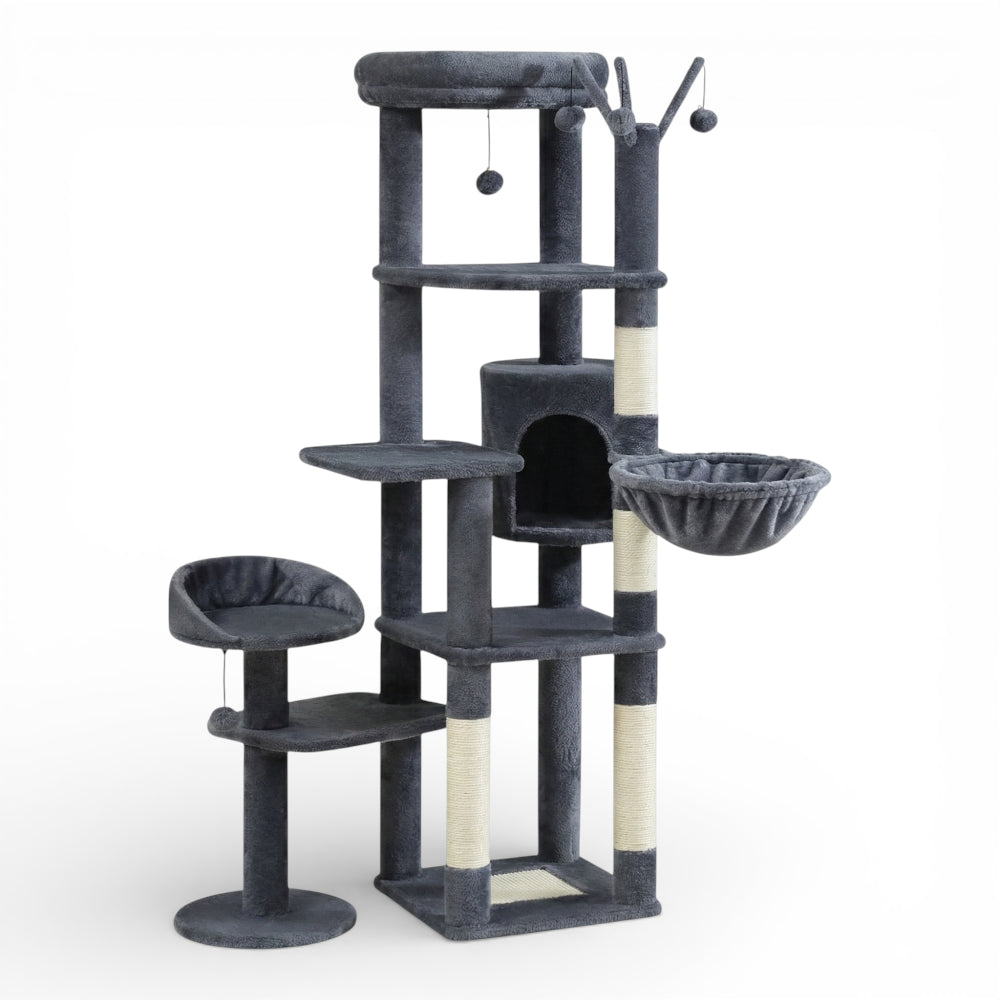 Arbre à chat avec hamac et module satellite (3)