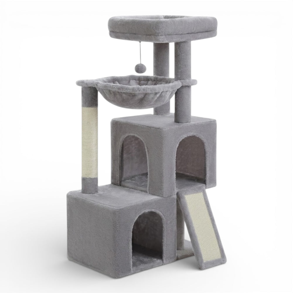 Arbre à chat avec niche, hamac et rampe (4)