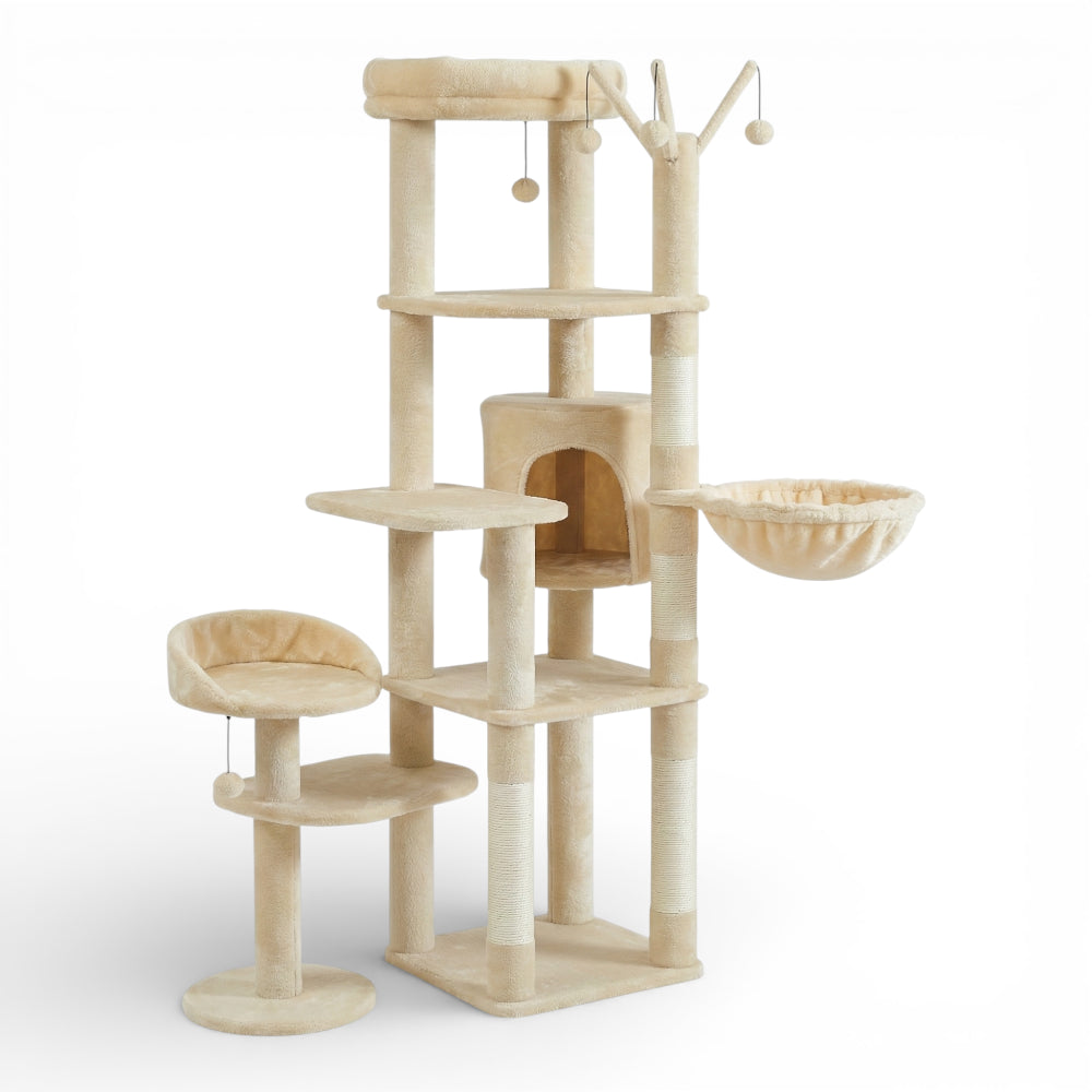 Arbre à chat avec hamac et module satellite (3)